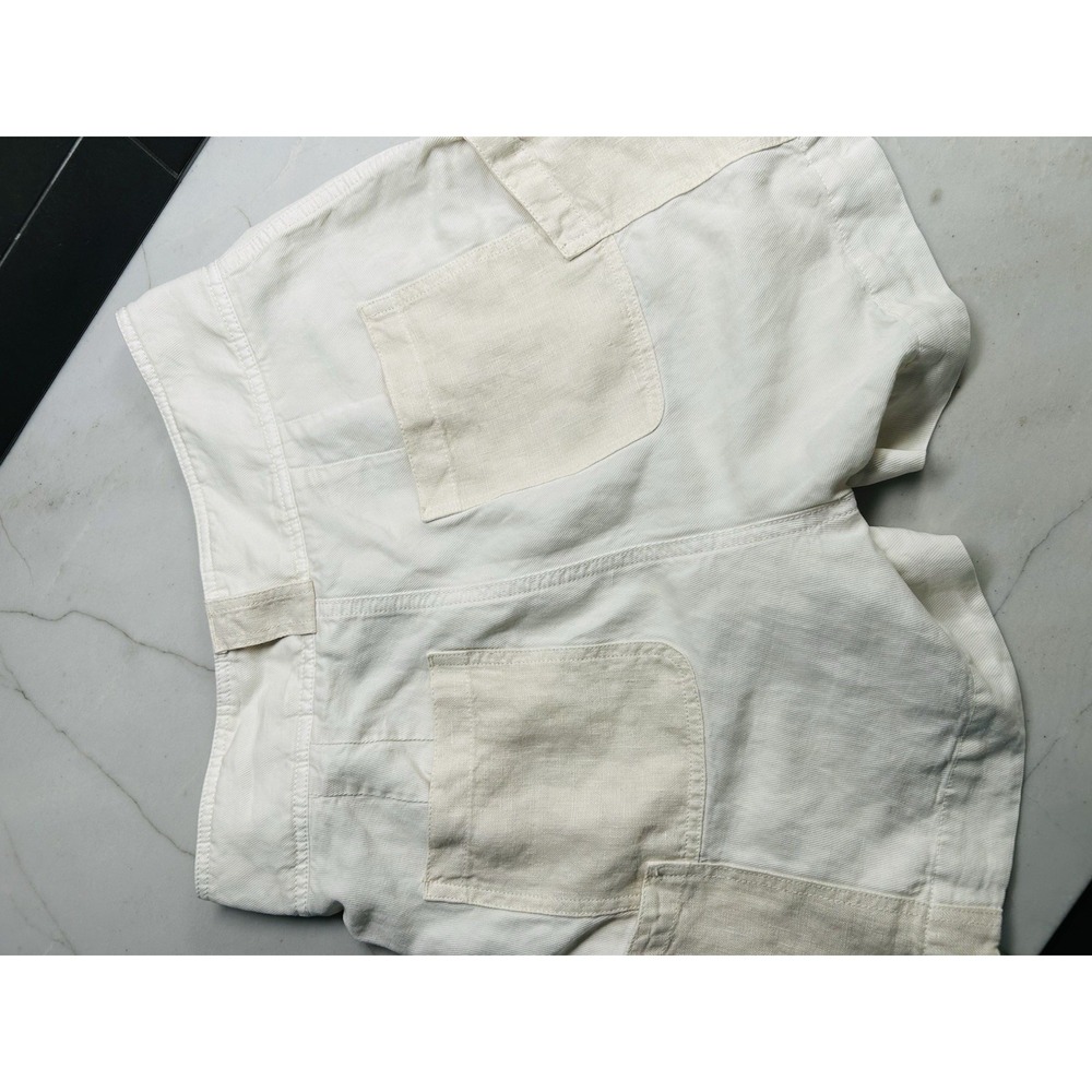Wrap London Shorts Contrast-fabric shorts TENCEL™ lyocell & linen - Picture 11 of 13